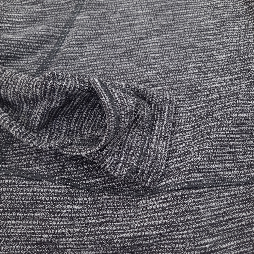 Lululemon Think Fast Women’s Pullover Heathered Black White Coco Pique - Size 10 - Picture 10 of 16
